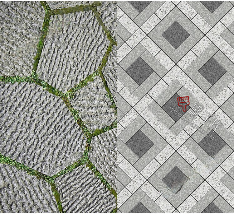 图片[2]-景观铺装材质贴图SU建筑室外广场墙面地面PS石材花岗岩高清3D素材-刷子库