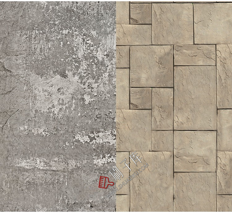 图片[11]-石材外墙墙面石墙文化石砖墙石砖青砖3dmax高清su贴图3d材质素材-刷子库