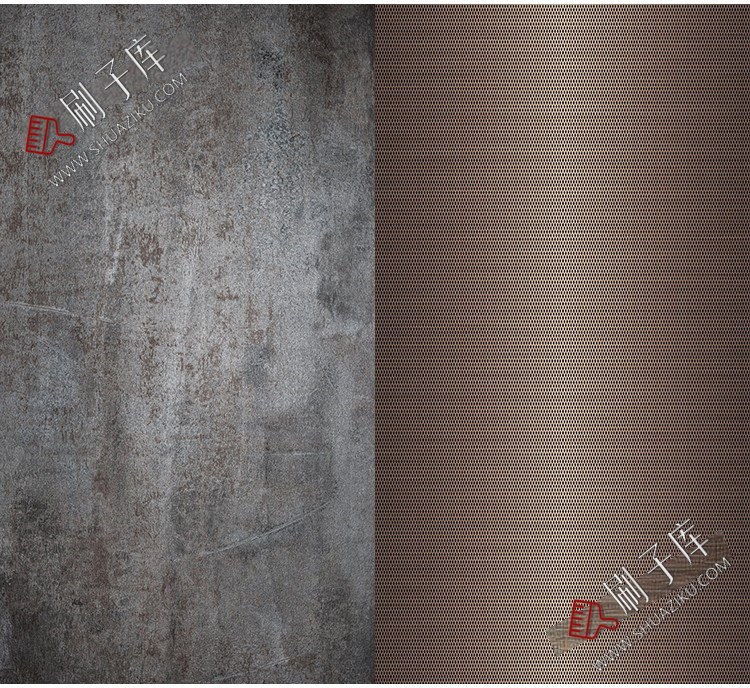 图片[13]-金属冲孔铝板铁锈水波纹不锈钢钢板3dmax高清su贴图3d材质素材库-刷子库