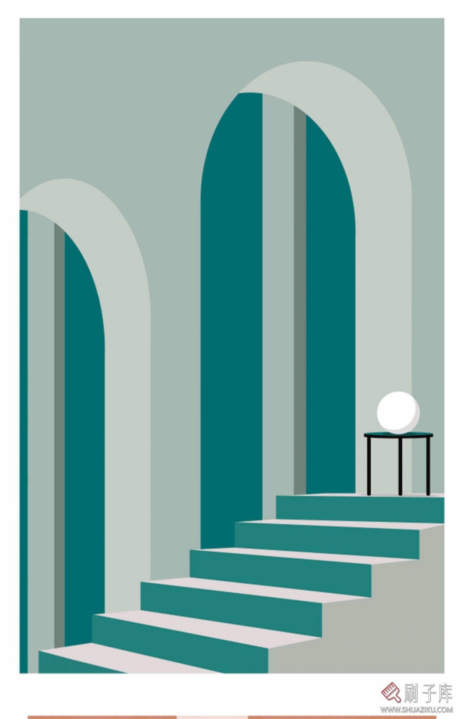 3DMAX挂画贴图 莫兰迪色调挂画贴图合集素材 现代挂画贴图素材-1