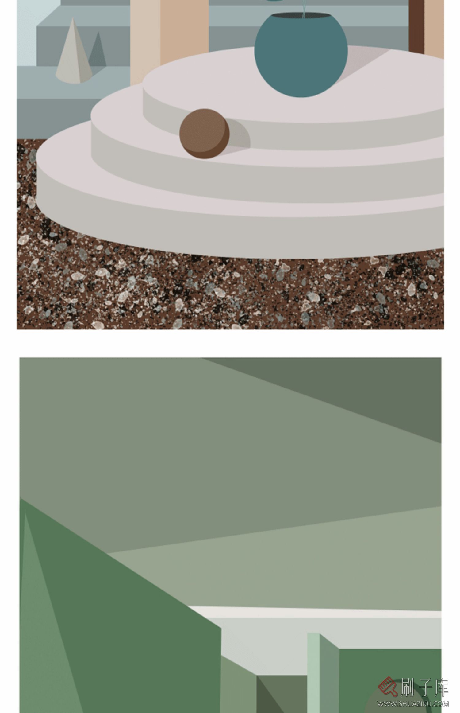 3DMAX挂画贴图 莫兰迪色调挂画贴图合集素材 现代挂画贴图素材-31