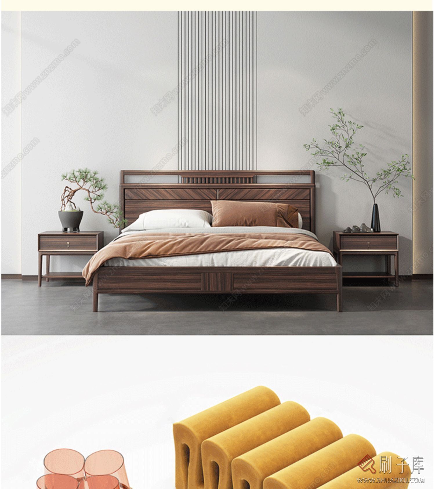 su室内设计家装单体模型库 灯具沙发柜子床桌椅 家具室内设计素材-2