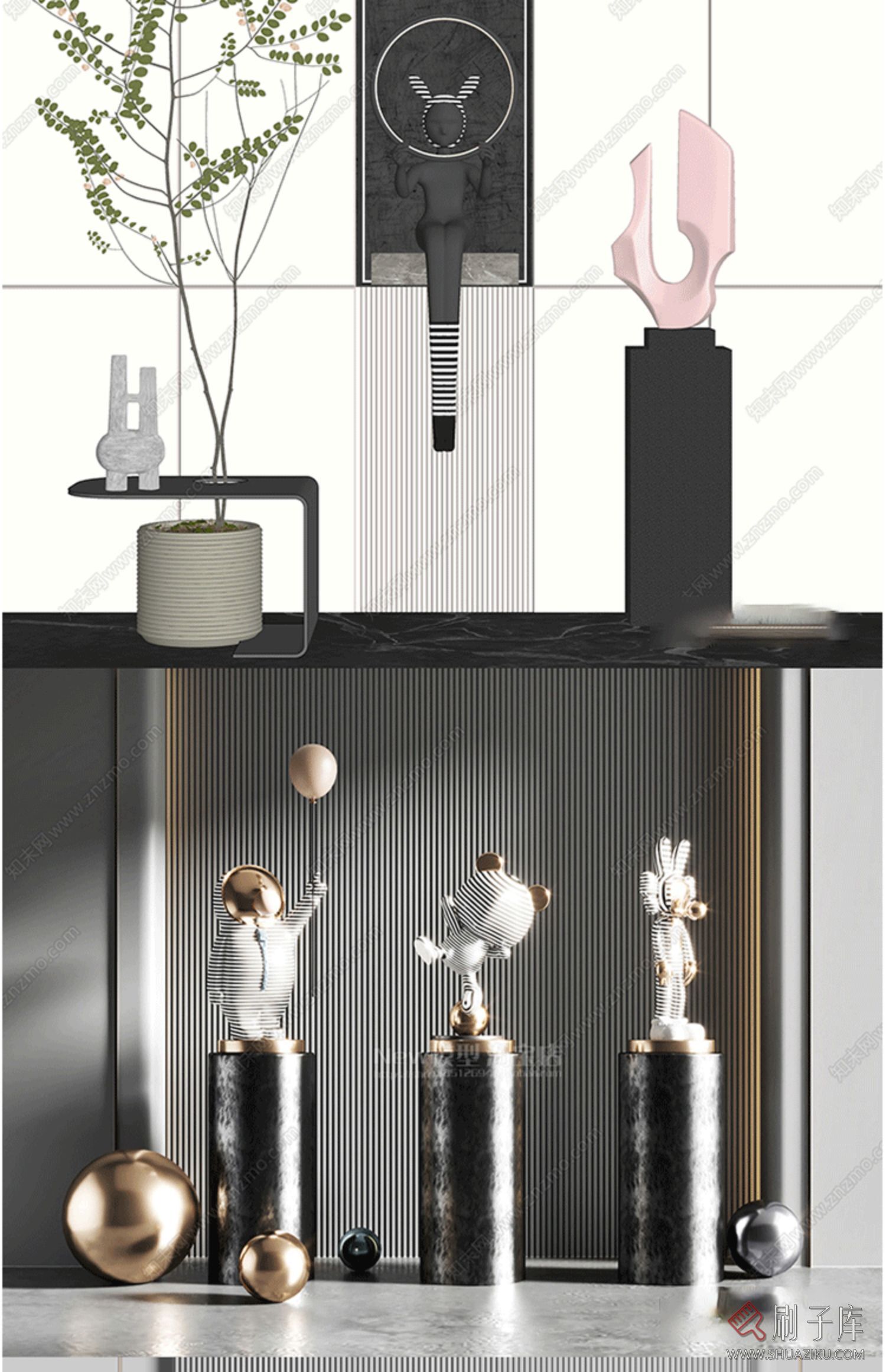 su室内设计家装单体模型库 灯具沙发柜子床桌椅 家具室内设计素材-9