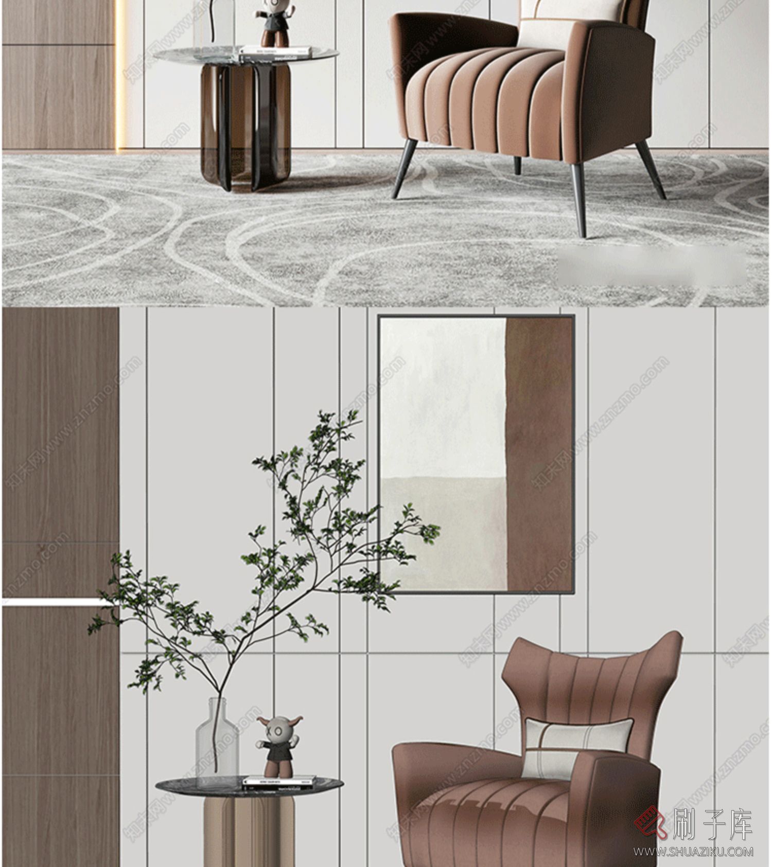 su室内设计家装单体模型库 灯具沙发柜子床桌椅 家具室内设计素材-12