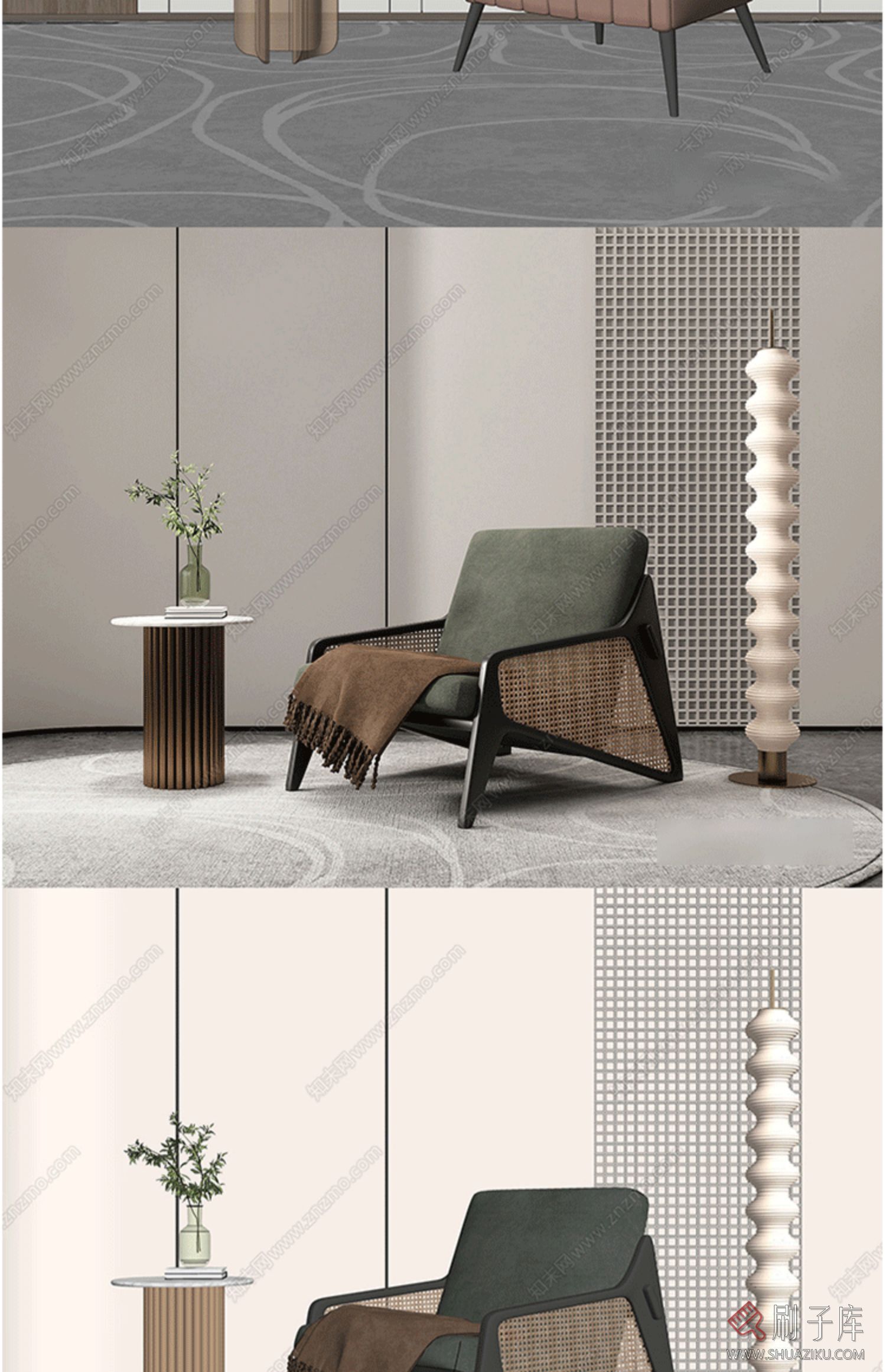 su室内设计家装单体模型库 灯具沙发柜子床桌椅 家具室内设计素材-13