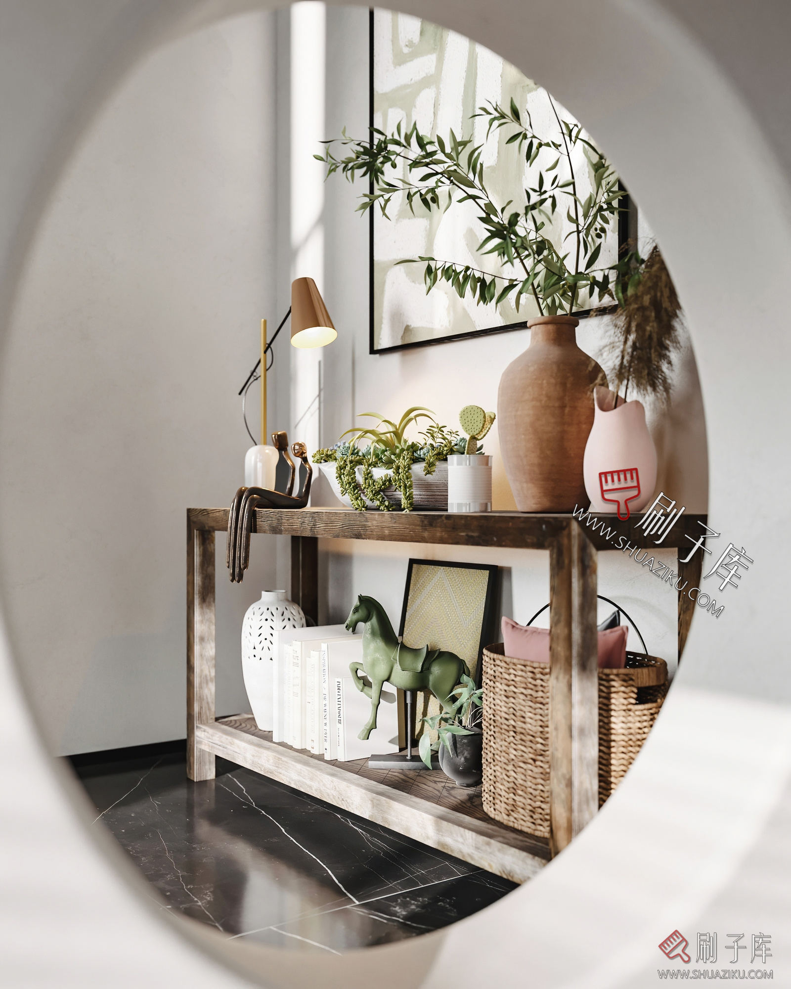 图片[2]-别墅空间现代侘寂风奶油风新中式欧式美式装修设计效果图参考图纸-刷子库