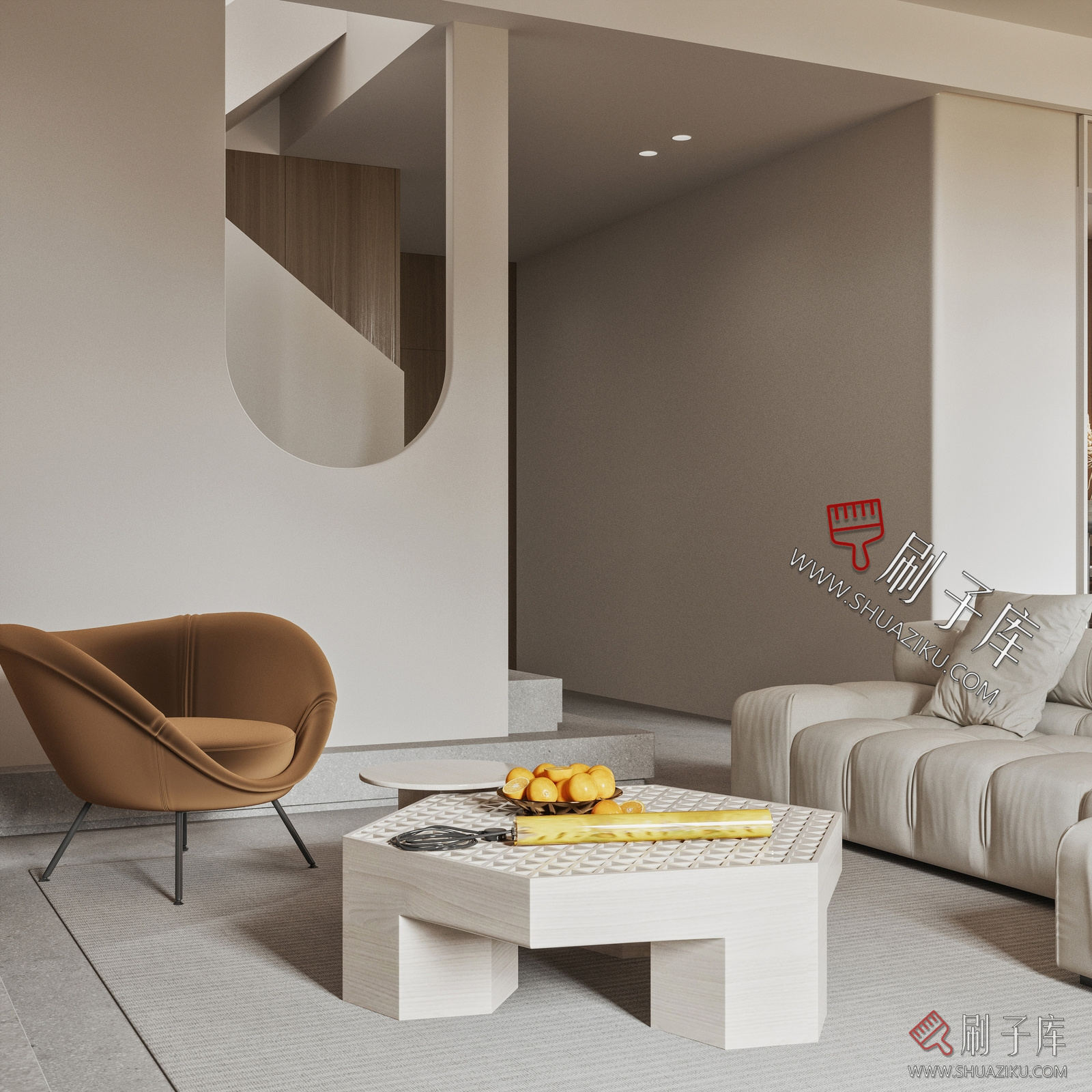 图片[3]-别墅空间现代侘寂风奶油风新中式欧式美式装修设计效果图参考图纸-刷子库