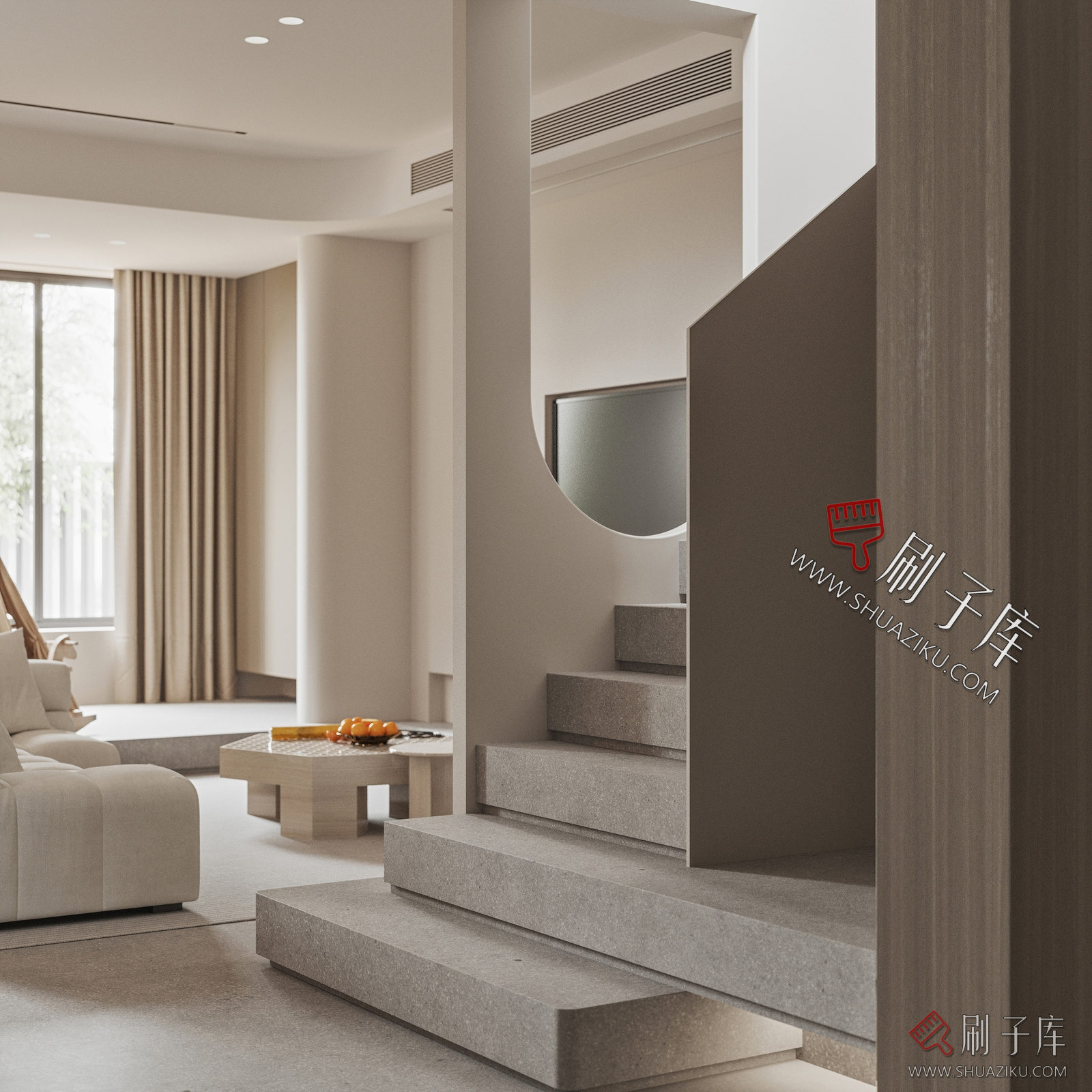 图片[4]-别墅空间现代侘寂风奶油风新中式欧式美式装修设计效果图参考图纸-刷子库