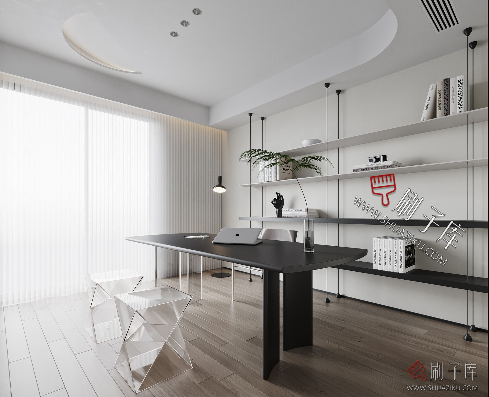 图片[6]-别墅空间现代侘寂风奶油风新中式欧式美式装修设计效果图参考图纸-刷子库