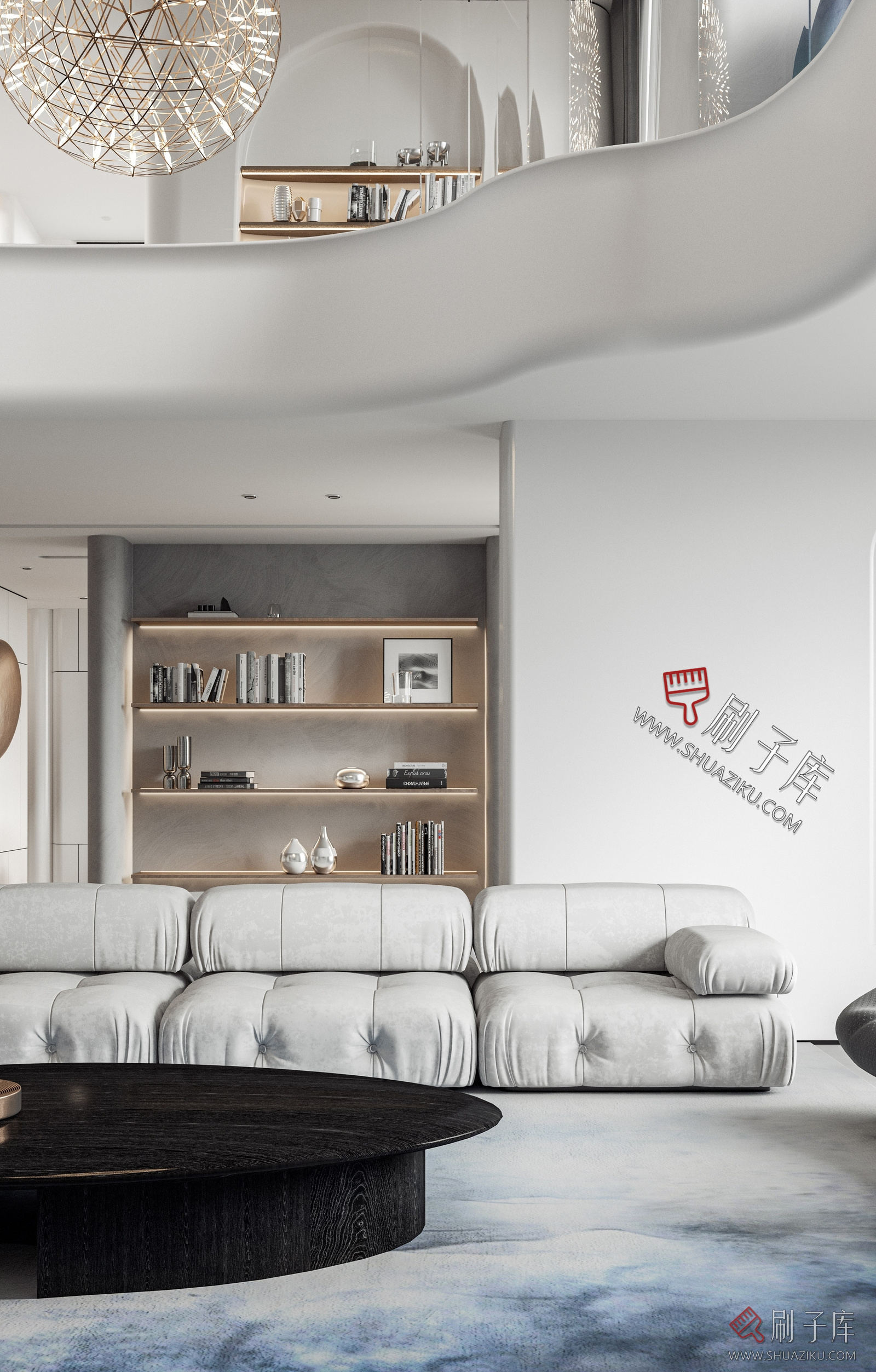 图片[10]-别墅空间现代侘寂风奶油风新中式欧式美式装修设计效果图参考图纸-刷子库