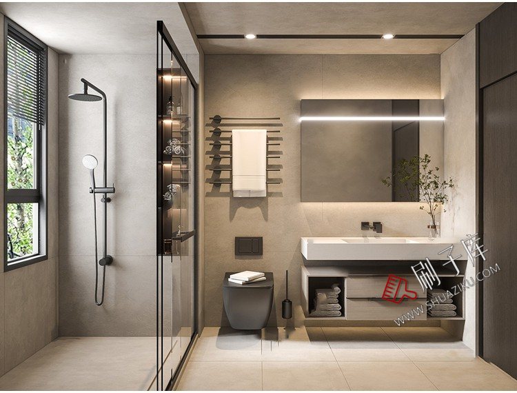 图片[15]-侘寂风格草图大师现代极简家装室内设计客厅卧室SU模型素材-刷子库