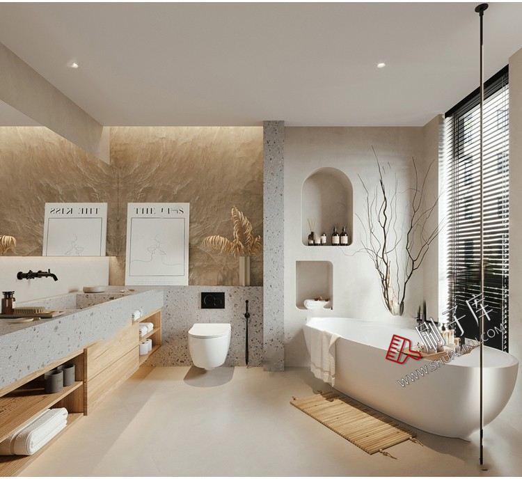 图片[19]-侘寂风格草图大师现代极简家装室内设计客厅卧室SU模型素材-刷子库