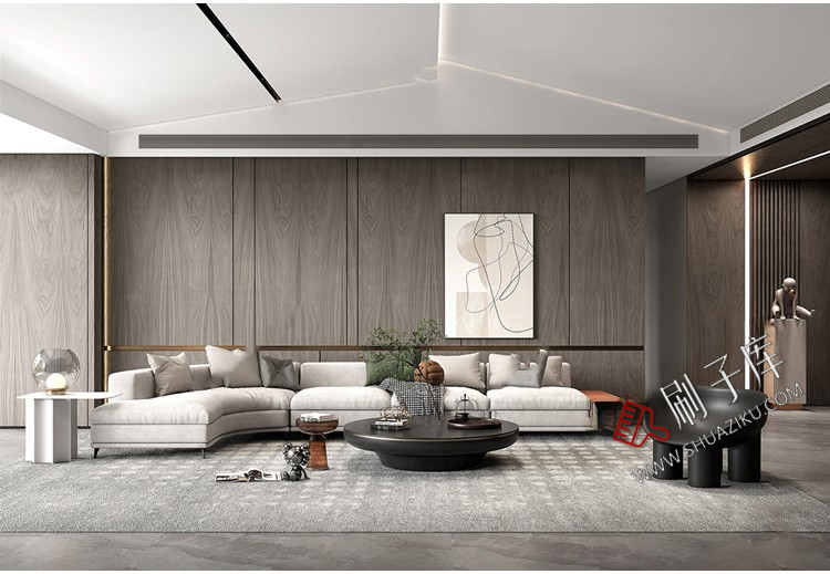 图片[9]-现代简约轻奢风格草图大师模型室内设计家装客厅餐厅卧室SU素材库-刷子库