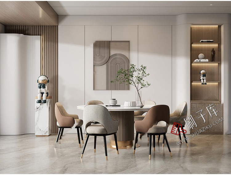 图片[15]-现代简约轻奢风格草图大师模型室内设计家装客厅餐厅卧室SU素材库-刷子库