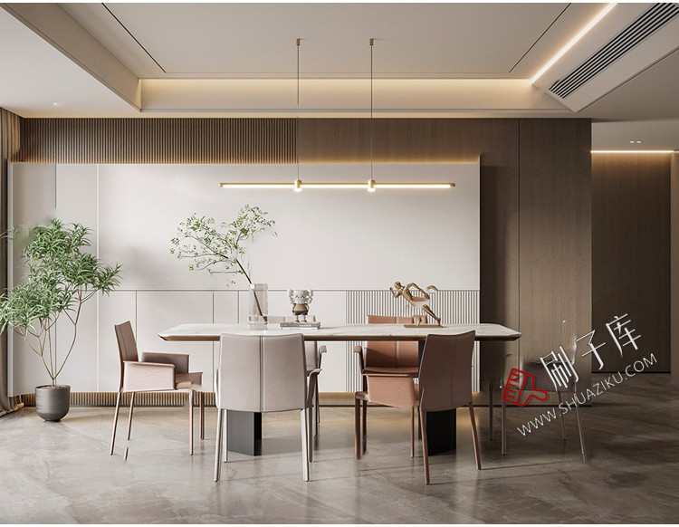 图片[18]-现代简约轻奢风格草图大师模型室内设计家装客厅餐厅卧室SU素材库-刷子库