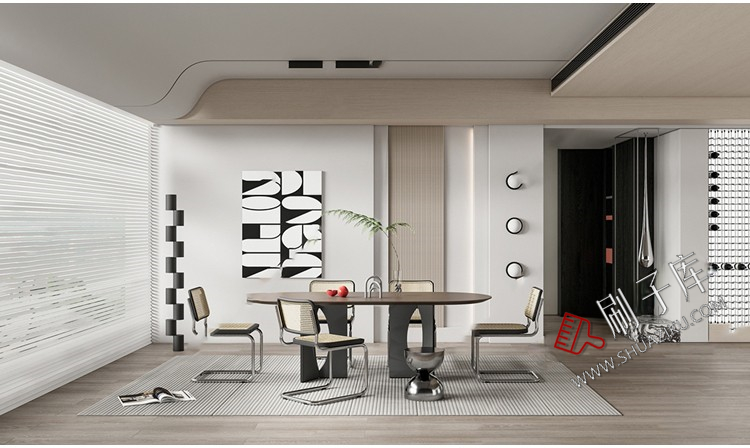 图片[24]-现代简约轻奢风格草图大师模型室内设计家装客厅餐厅卧室SU素材库-刷子库