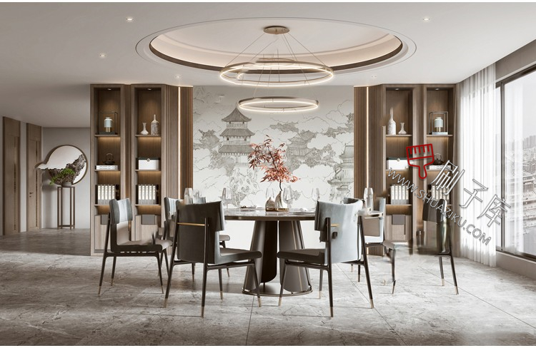 图片[12]-新中式室内3DMAX家装场景设计素材客厅餐厅卧室厨房3d模型库-刷子库