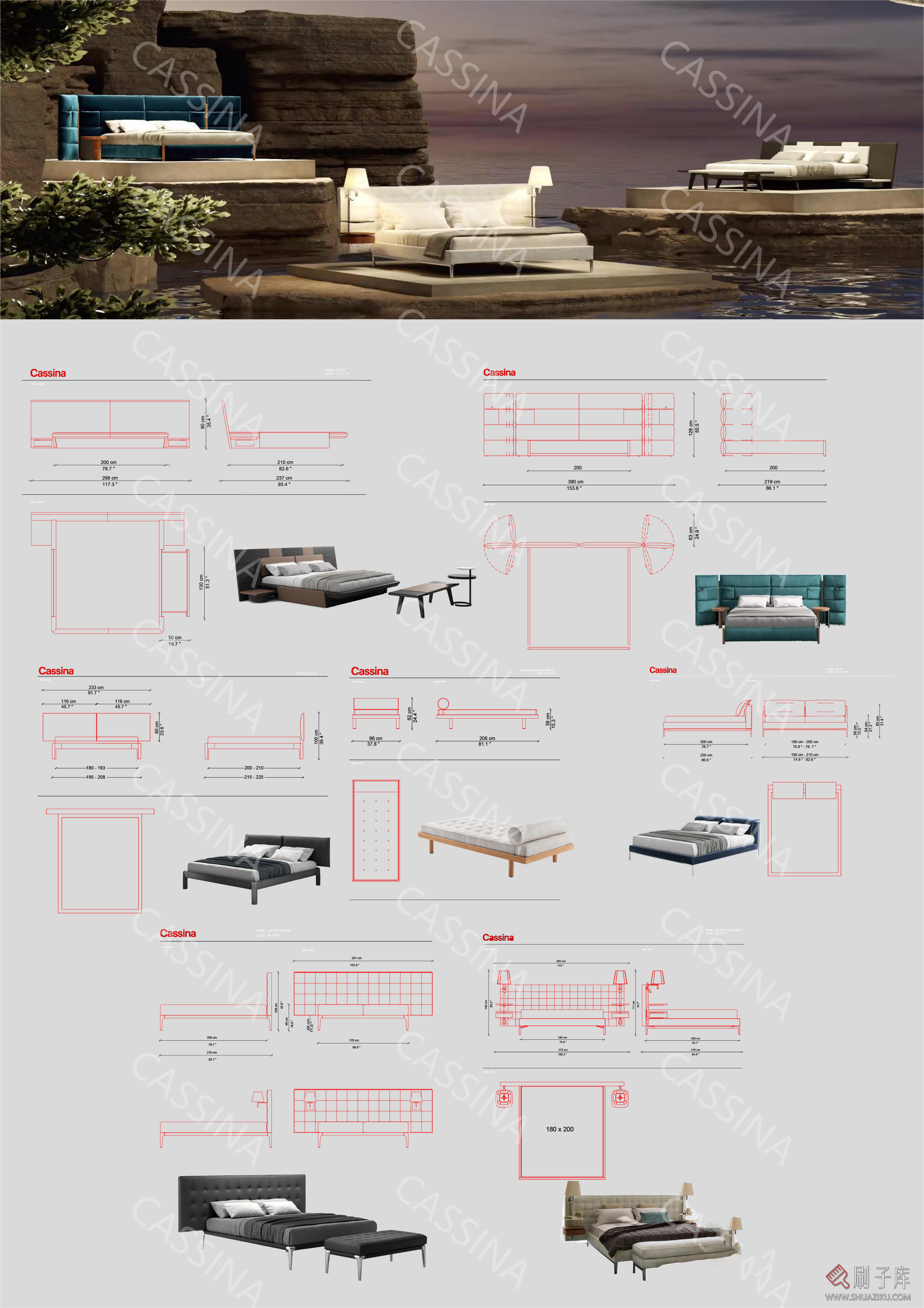 图片[7]-国外家居品牌CASSINA家具CAD图块+PSD分层素材+3D模型-刷子库