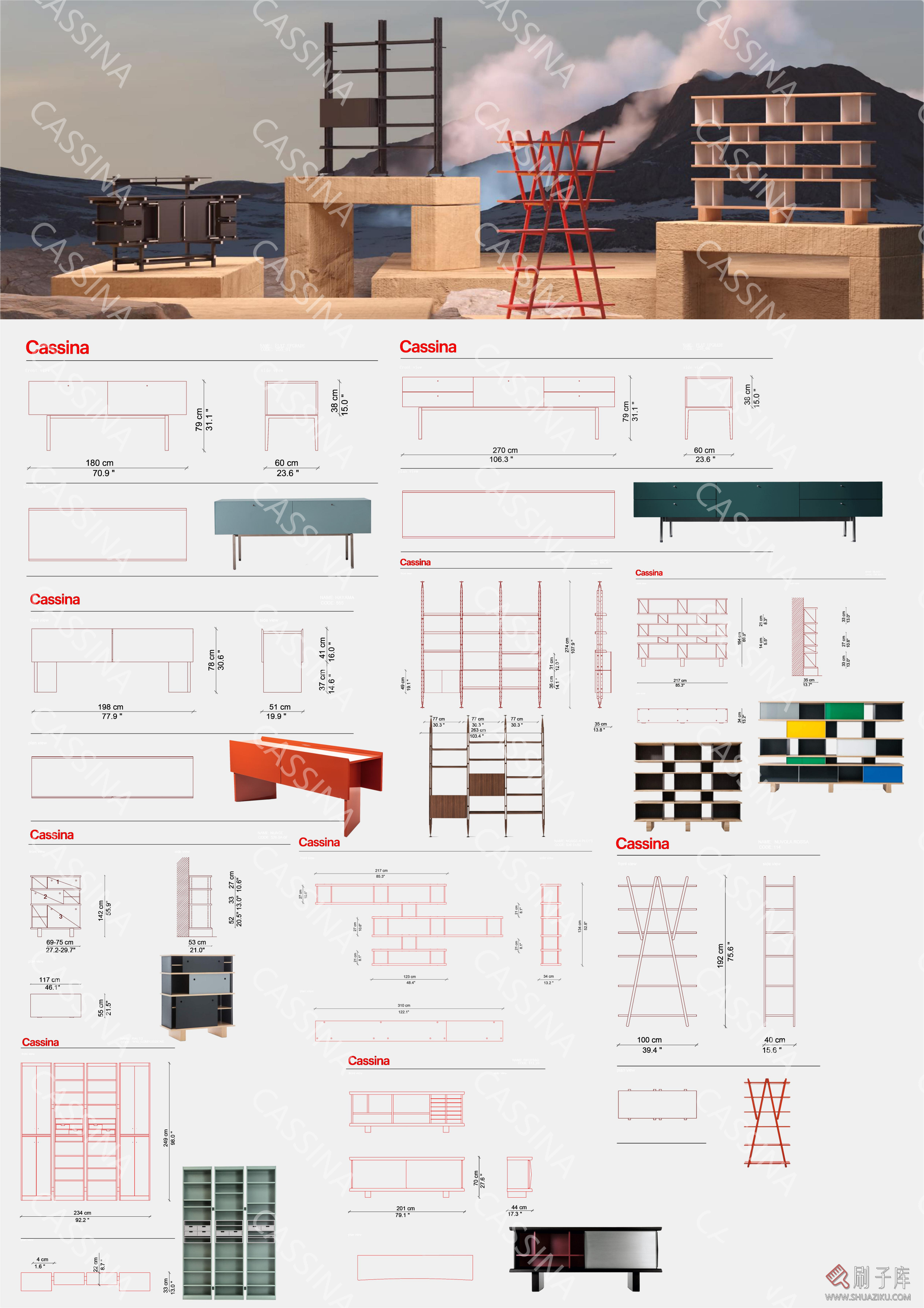 图片[8]-国外家居品牌CASSINA家具CAD图块+PSD分层素材+3D模型-刷子库