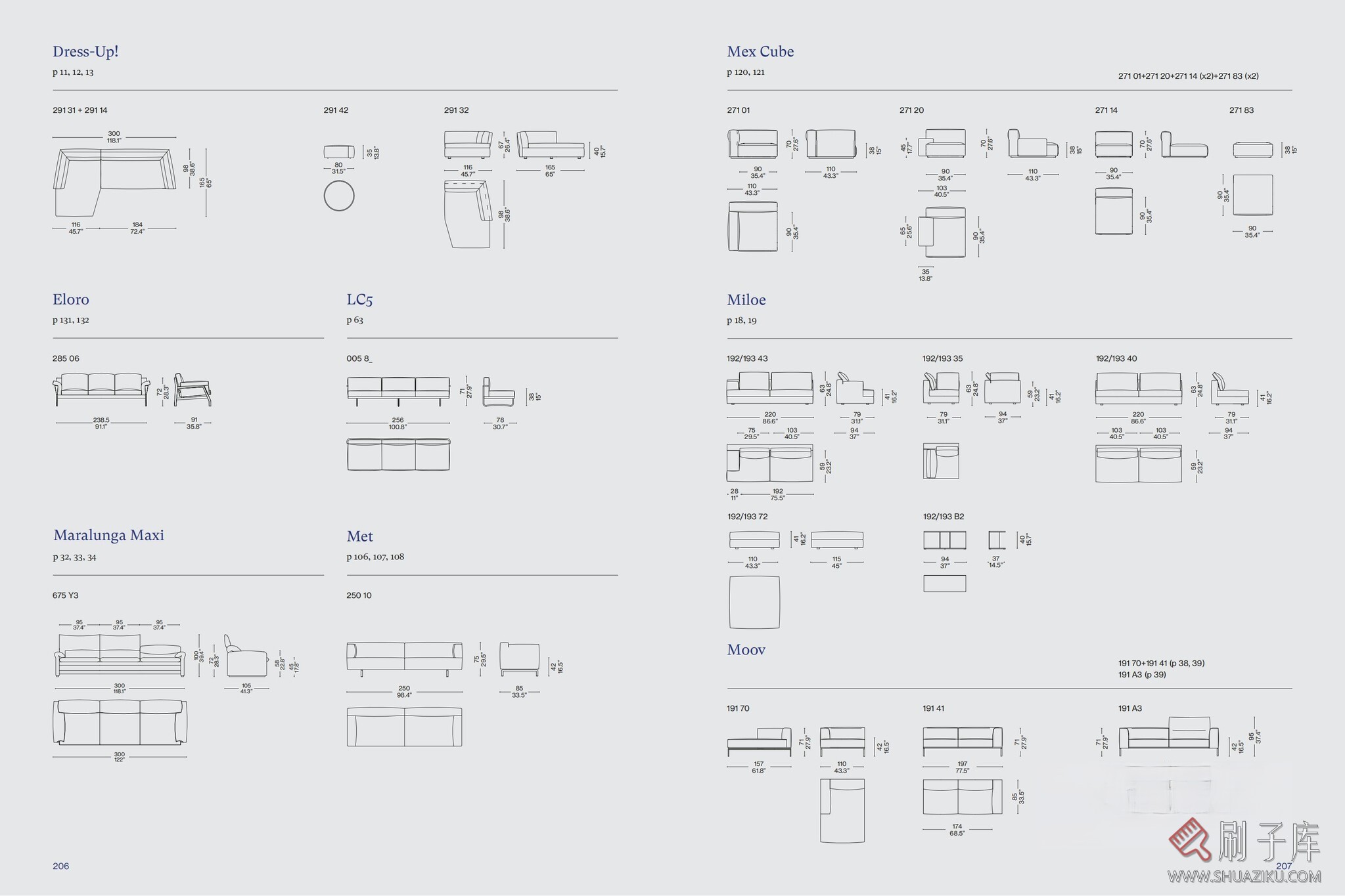 图片[12]-国外家居品牌CASSINA家具CAD图块+PSD分层素材+3D模型-刷子库