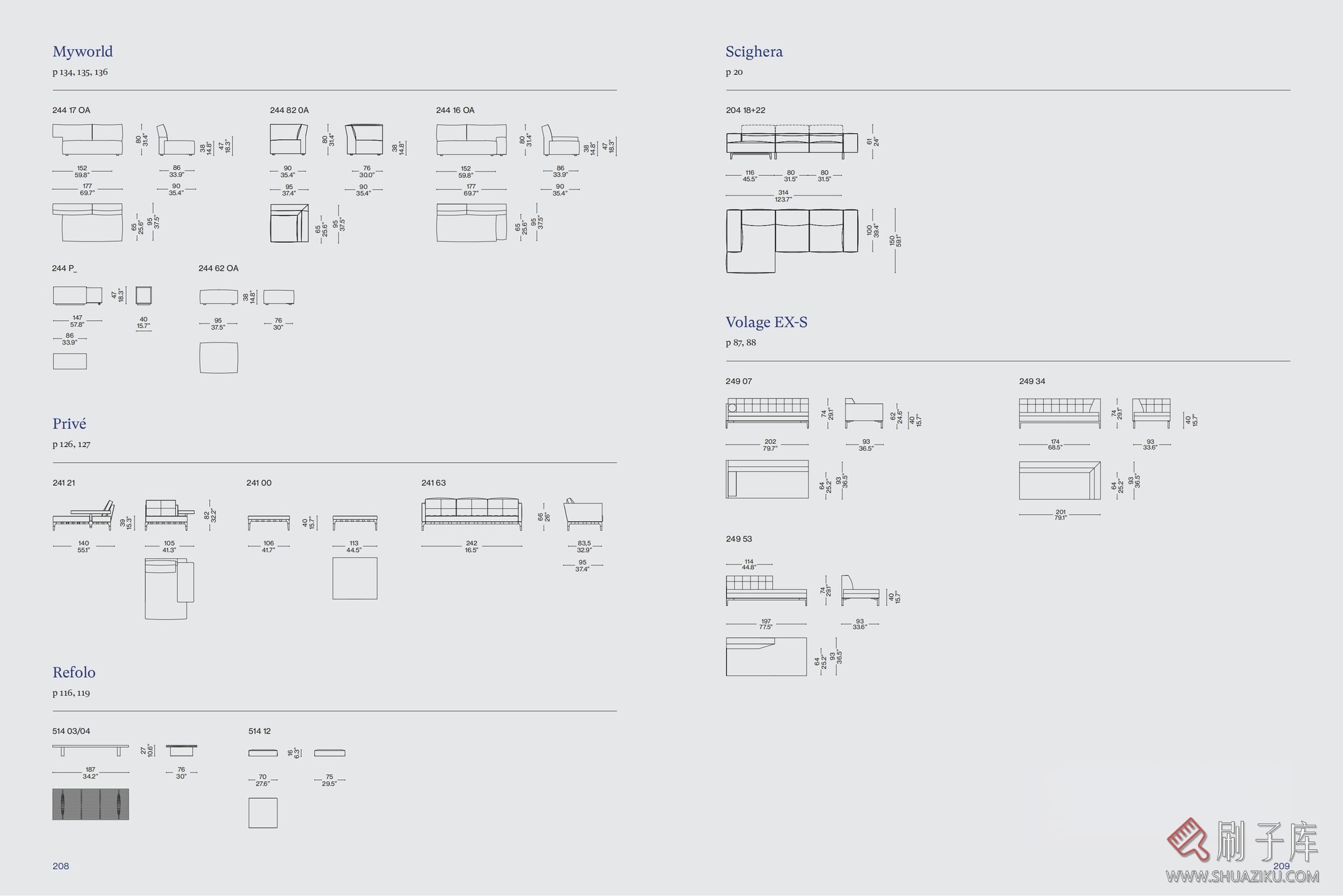 图片[13]-国外家居品牌CASSINA家具CAD图块+PSD分层素材+3D模型-刷子库