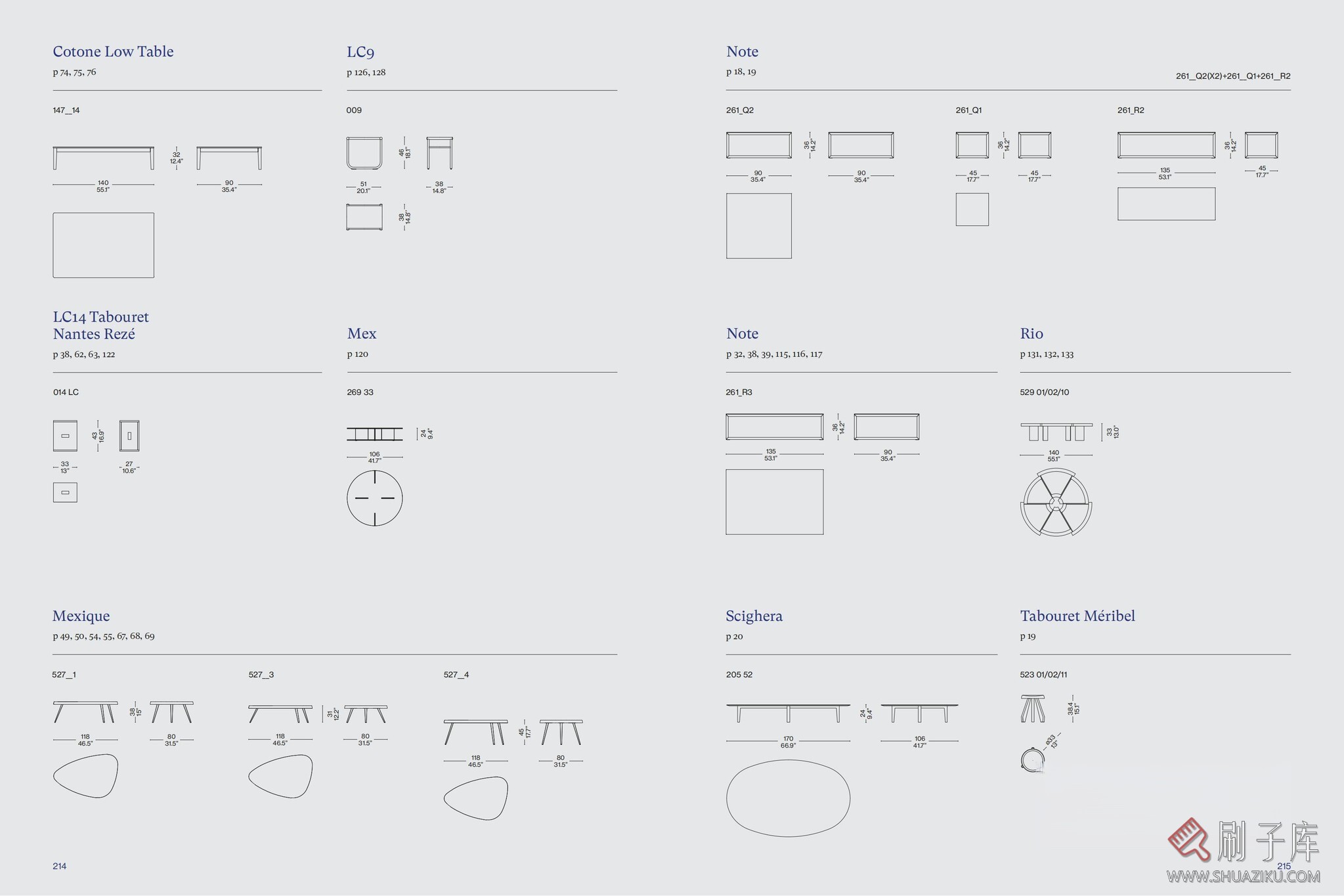 图片[15]-国外家居品牌CASSINA家具CAD图块+PSD分层素材+3D模型-刷子库