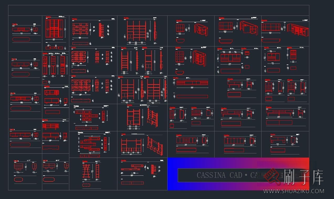 图片[23]-国外家居品牌CASSINA家具CAD图块+PSD分层素材+3D模型-刷子库