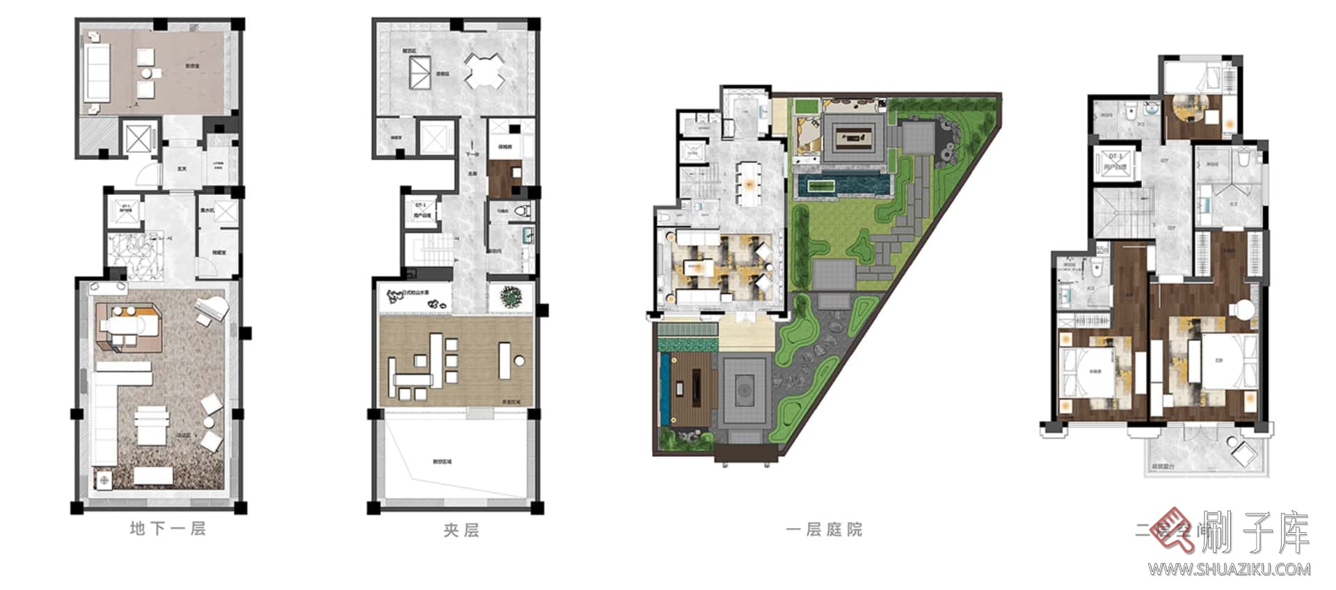 图片[13]-国内外现代风格实景参考图（样板间 公馆 住宅 别墅 等）（990套） 40G-刷子库
