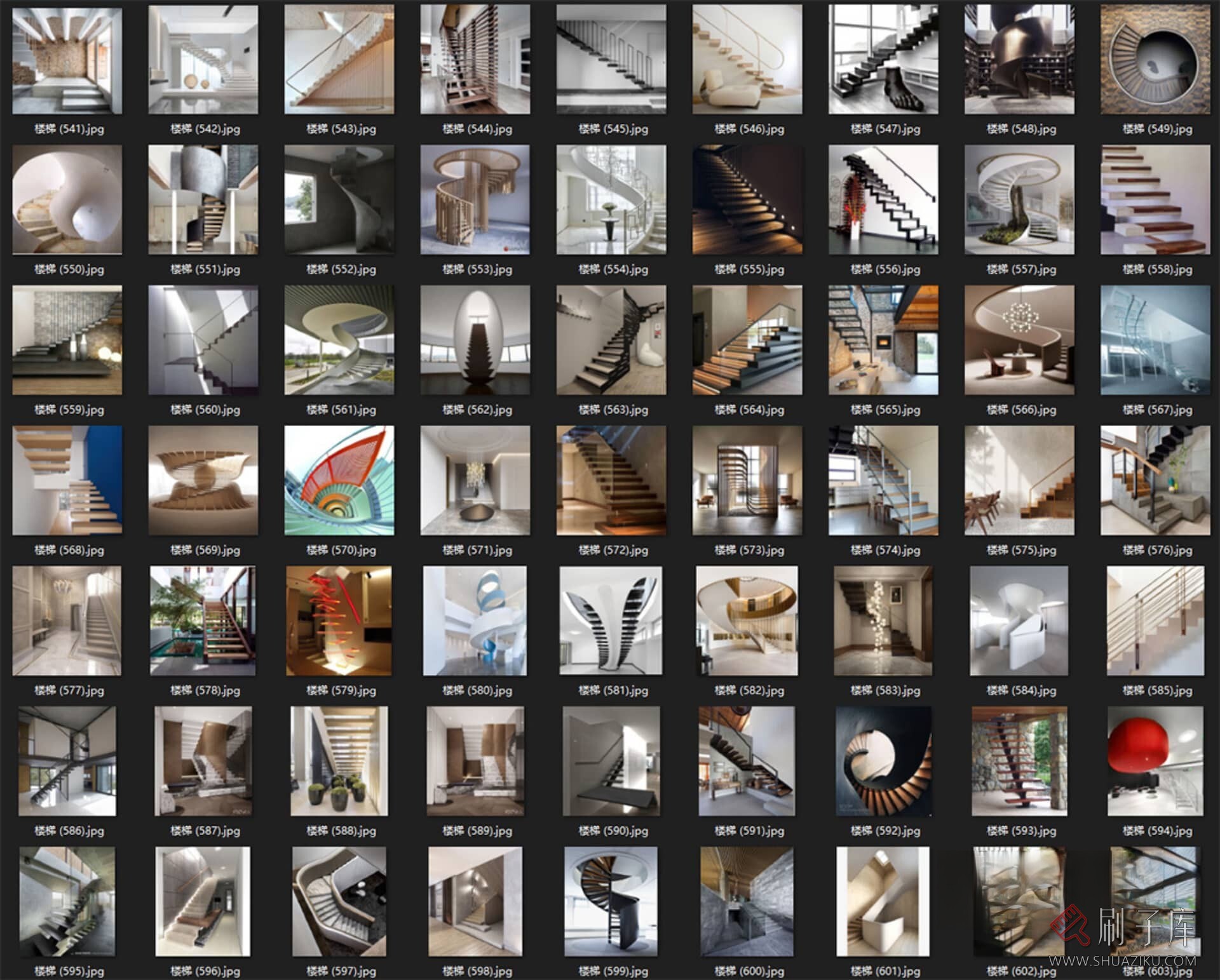 图片[9]-楼梯造型意向高清图集（1G，1168张）-刷子库