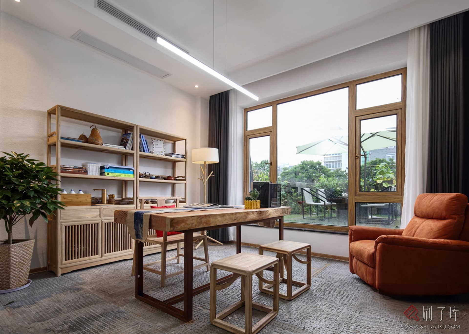 图片[20]-44套中式禅意办公空间-刷子库