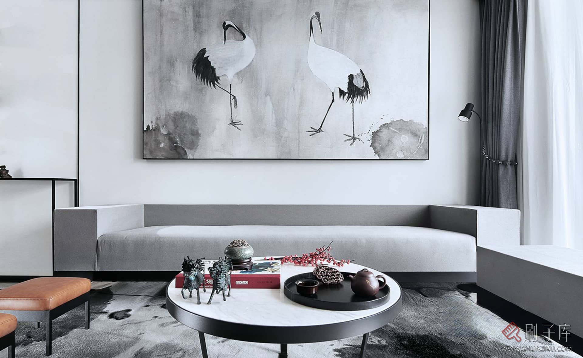 图片[13]-57套新中式风格样板间别墅案例参考图-刷子库