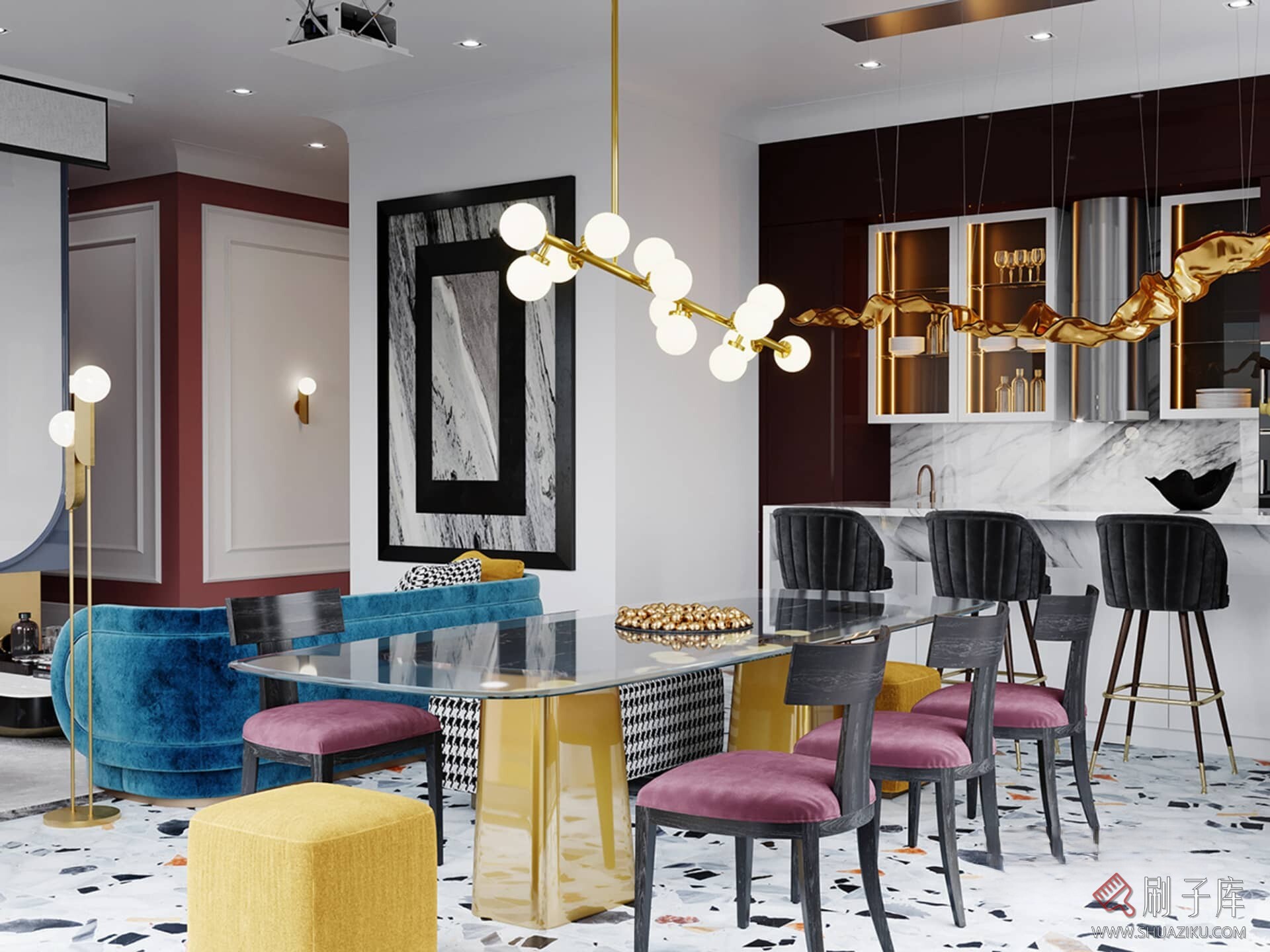 图片[9]-70套家装空间混搭风格案例参考图-刷子库