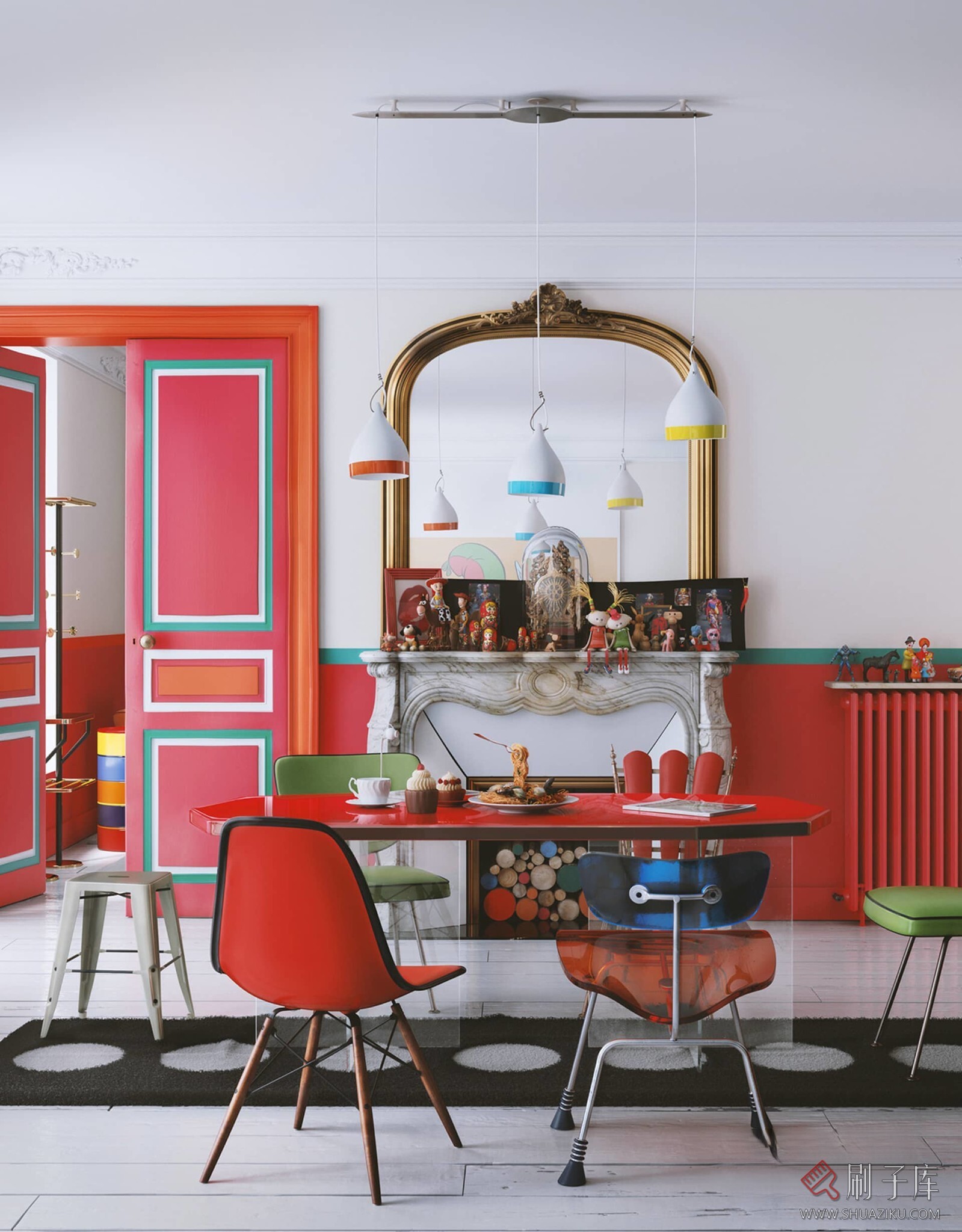 图片[19]-70套家装空间混搭风格案例参考图-刷子库