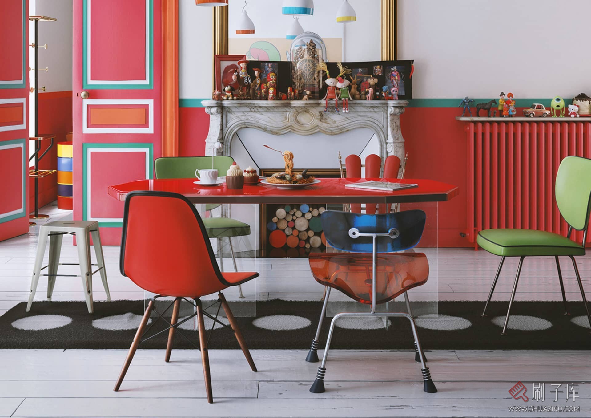 图片[22]-70套家装空间混搭风格案例参考图-刷子库