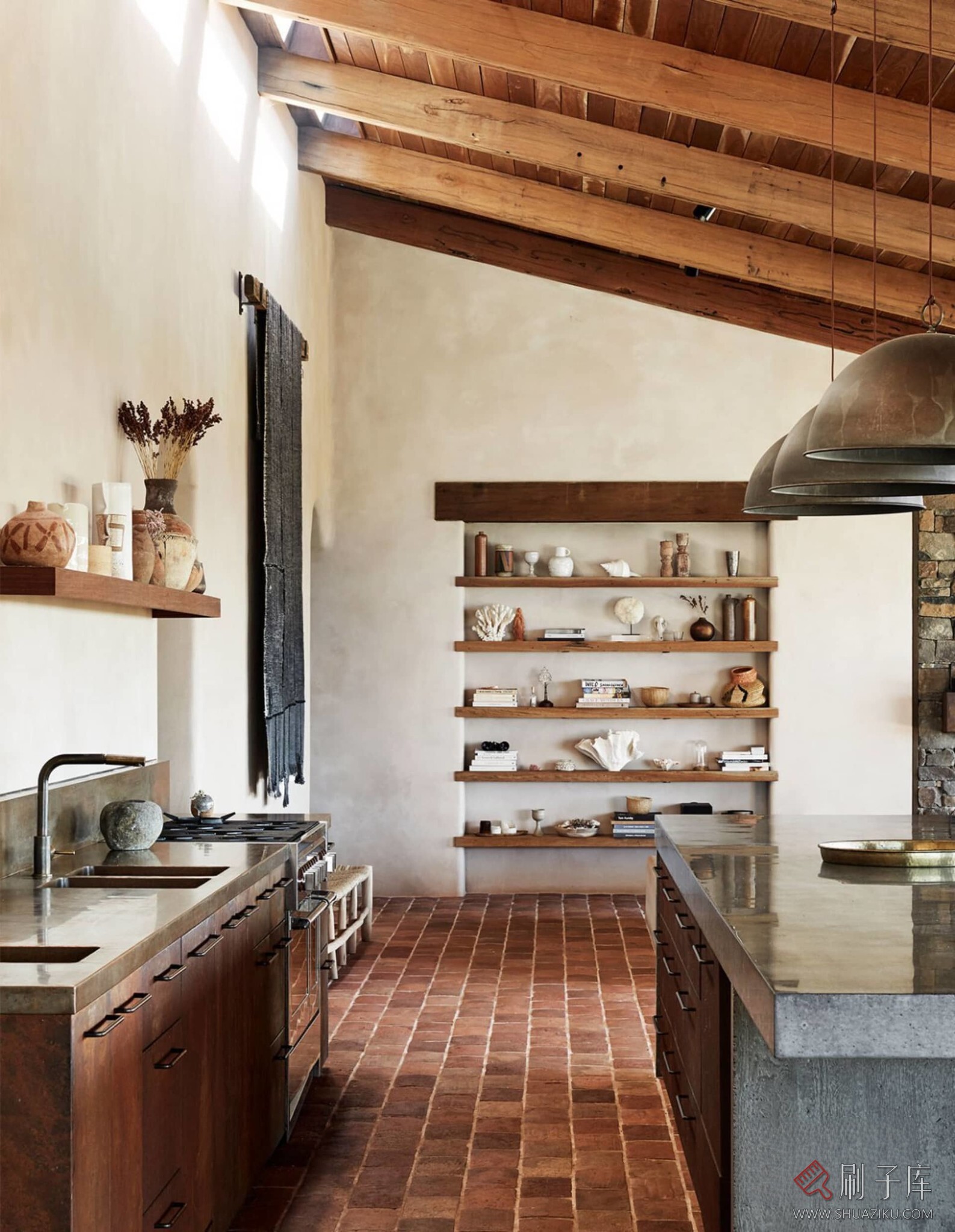 图片[25]-【案例图集】侘寂风（Wabi-Sabi style）丨概念图+住宅别墅设计案例-刷子库