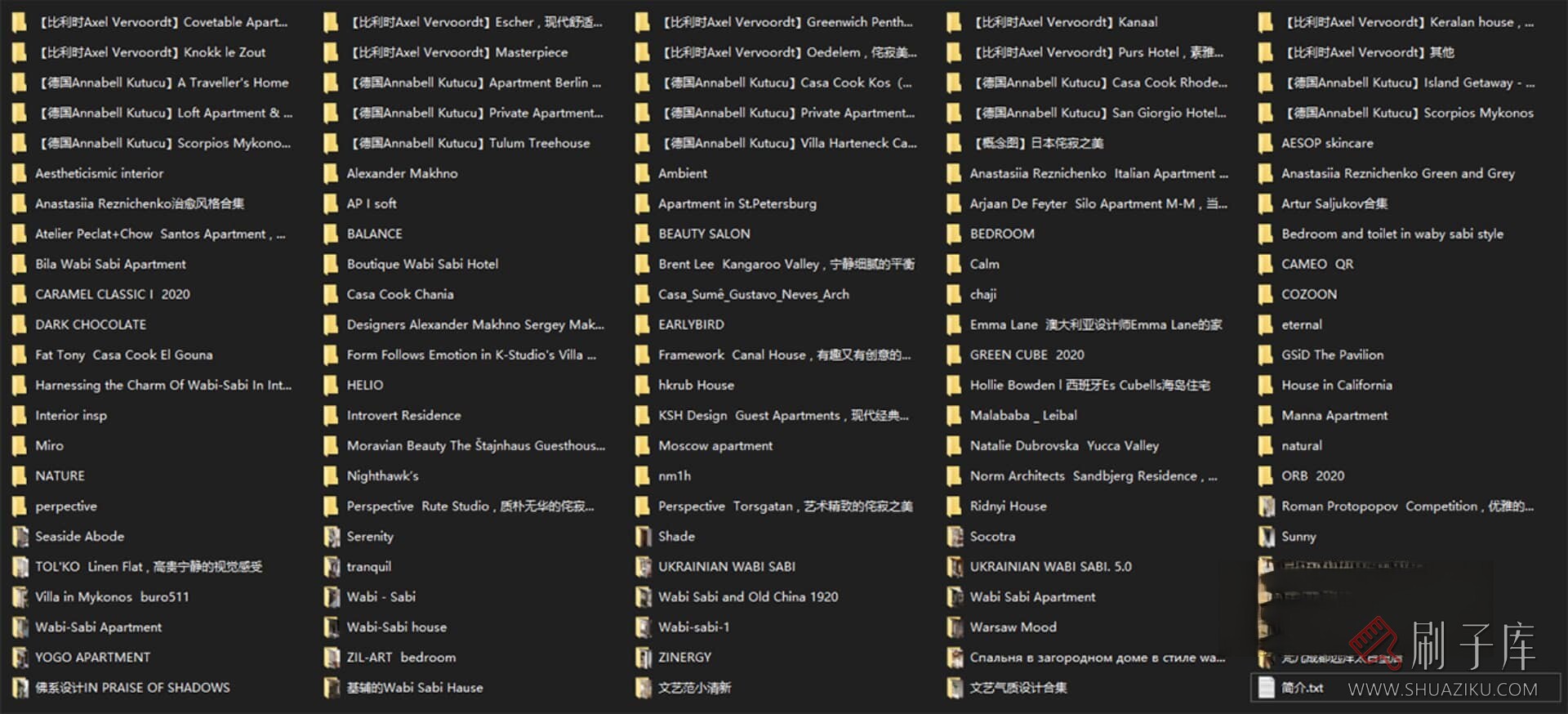 图片[1]-【案例图集】侘寂风（Wabi-Sabi style）丨概念图+住宅别墅设计案例-刷子库