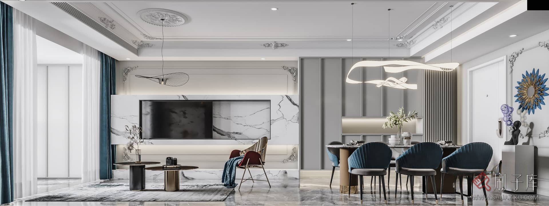 图片[4]-美式案例、效果图参考 130套-刷子库