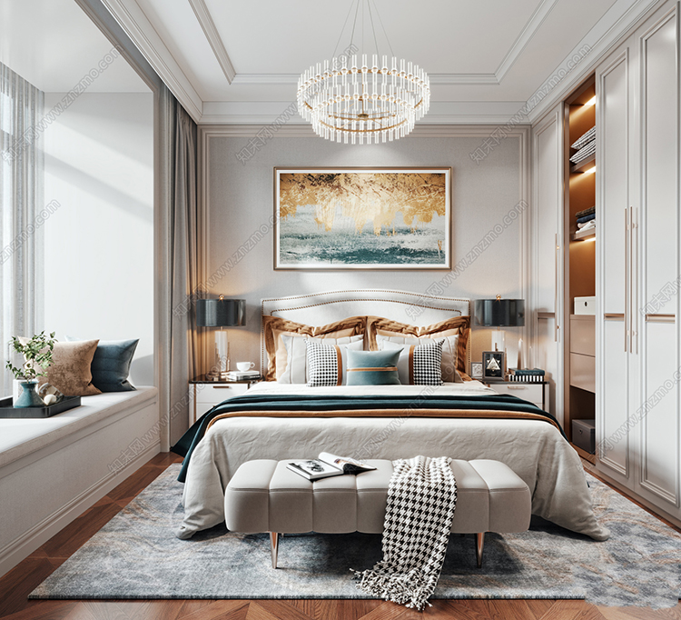 图片[24]-美式风格3dmax家装素材室内客厅餐厅卧室书房场景3d模型库-刷子库