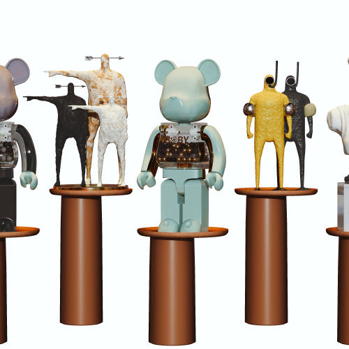 现代潮玩雕塑饰品摆件-刷子库