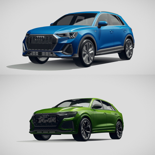 奥迪-AUDI汽车3D模型合集FBX格式-刷子库