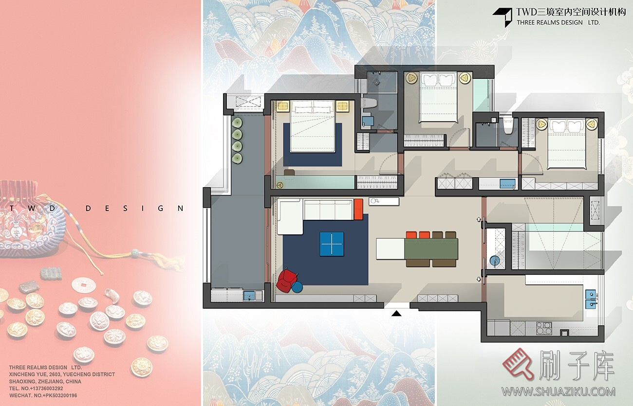 图片[14]-《 15种不同风格彩色平面图-PSD源文件 》-刷子库