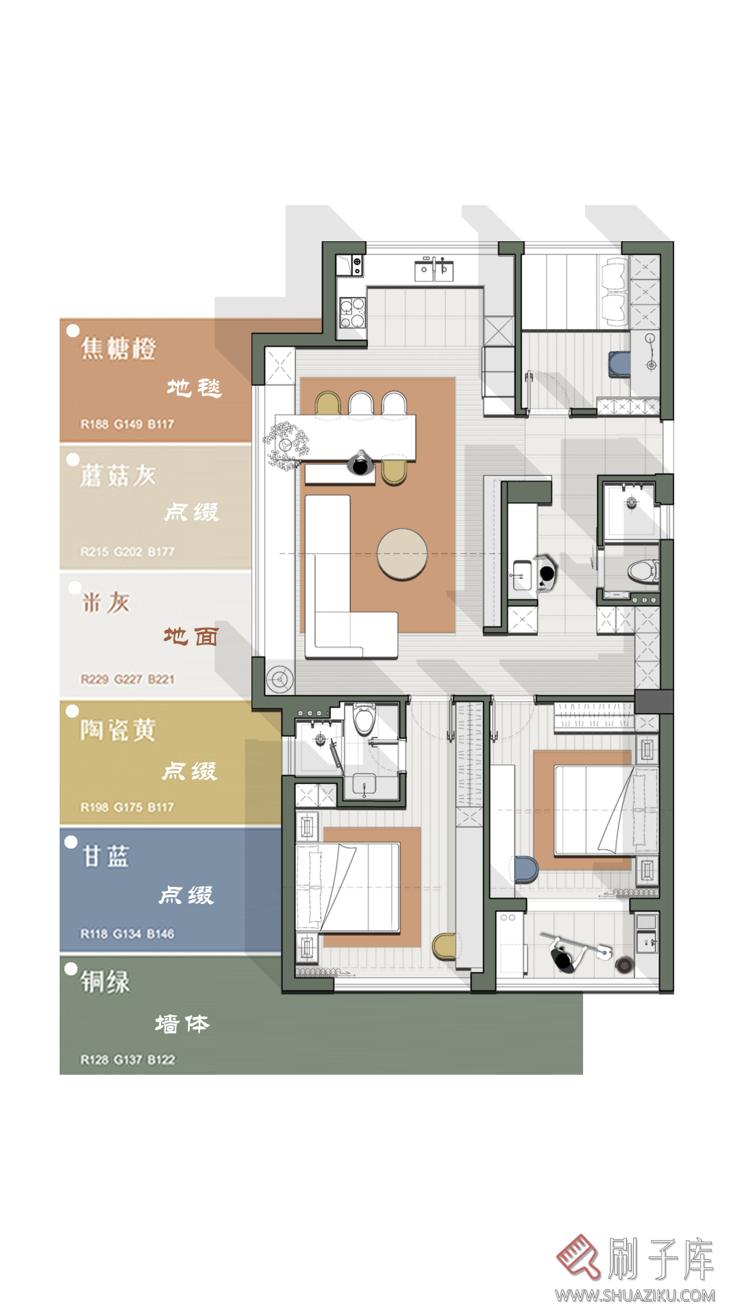 图片[3]-莫兰迪色系-彩平图色卡-刷子库