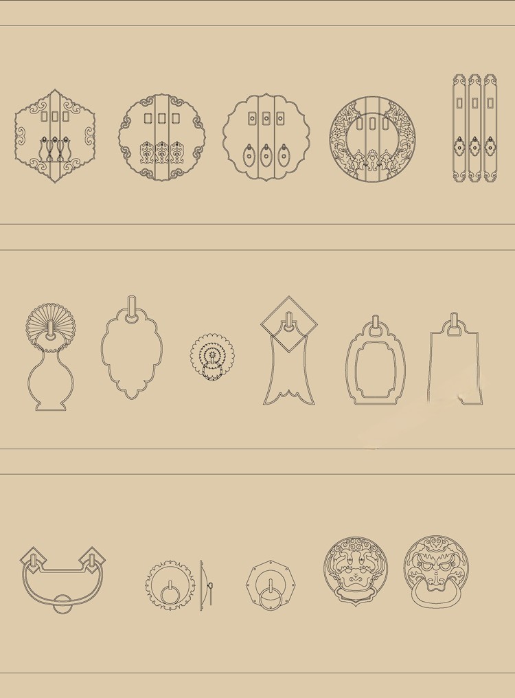 图片[28]-中式新中式室内家具柜子条案cad图库图块模块节点模块线条图角线-刷子库