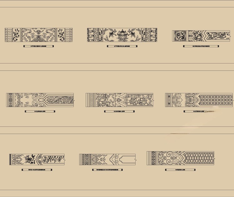 图片[26]-中式新中式室内家具柜子条案cad图库图块模块节点模块线条图角线-刷子库