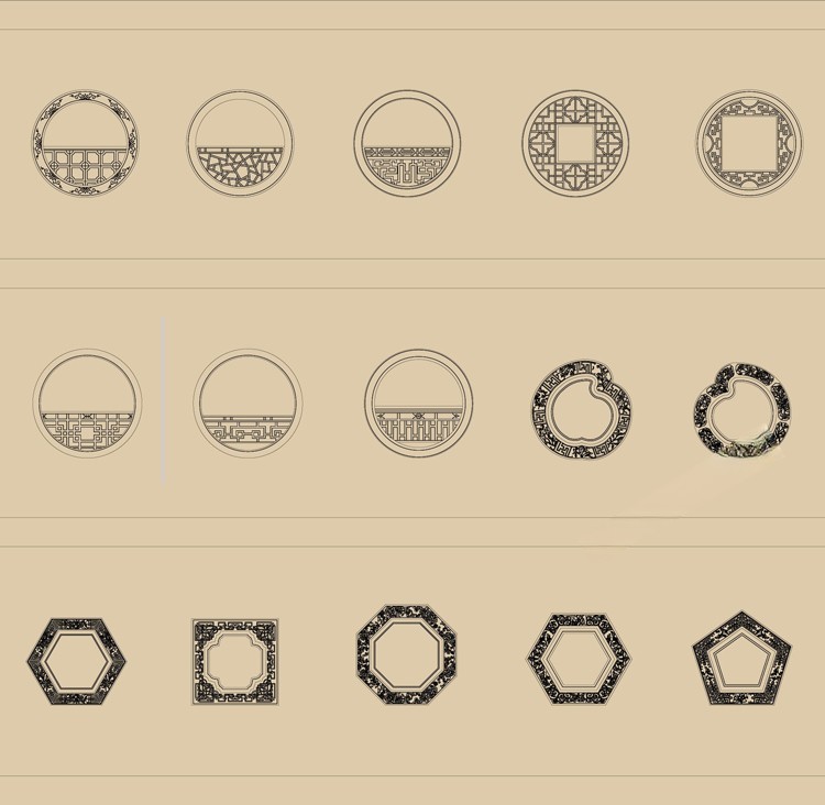 图片[33]-中式新中式室内家具柜子条案cad图库图块模块节点模块线条图角线-刷子库