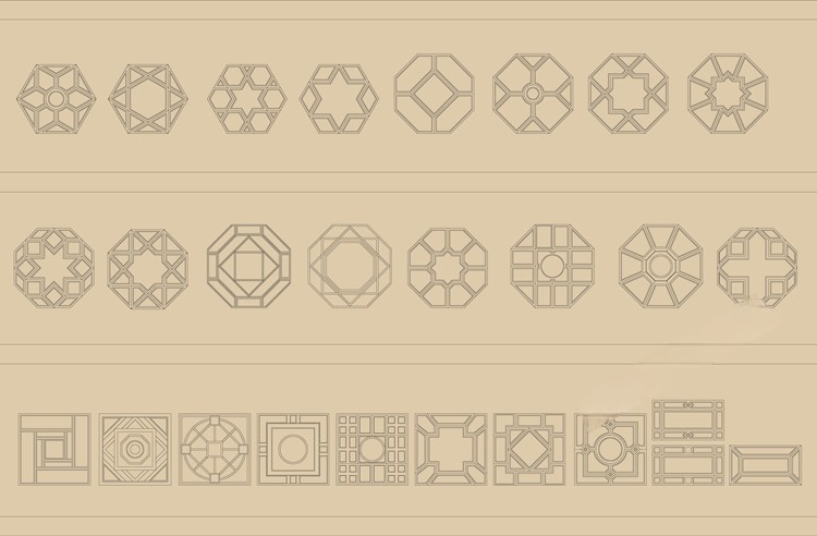 图片[39]-中式新中式室内家具柜子条案cad图库图块模块节点模块线条图角线-刷子库