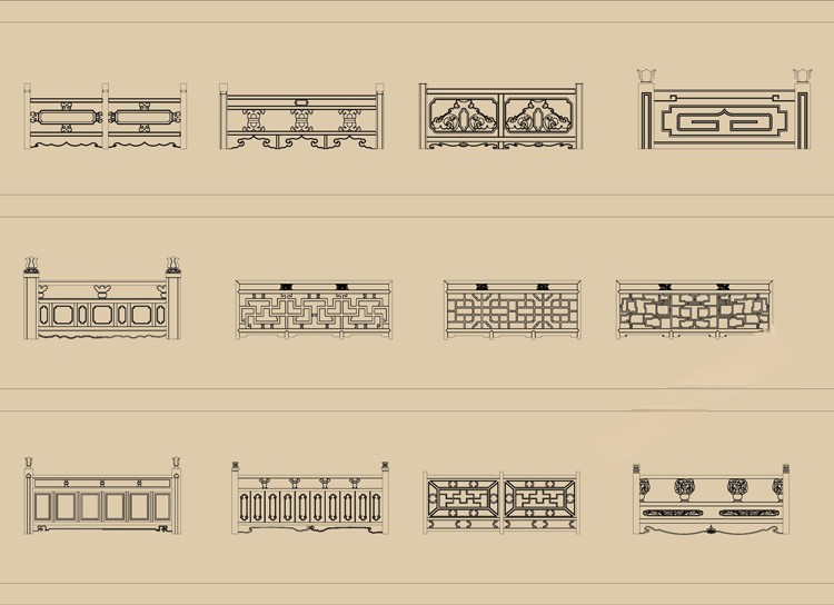 图片[44]-中式新中式室内家具柜子条案cad图库图块模块节点模块线条图角线-刷子库