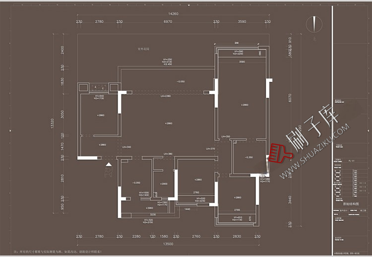 图片[3]-家装无主灯全套cad施工图纸平立面室内设计客厅卧室吊顶装修素材-刷子库