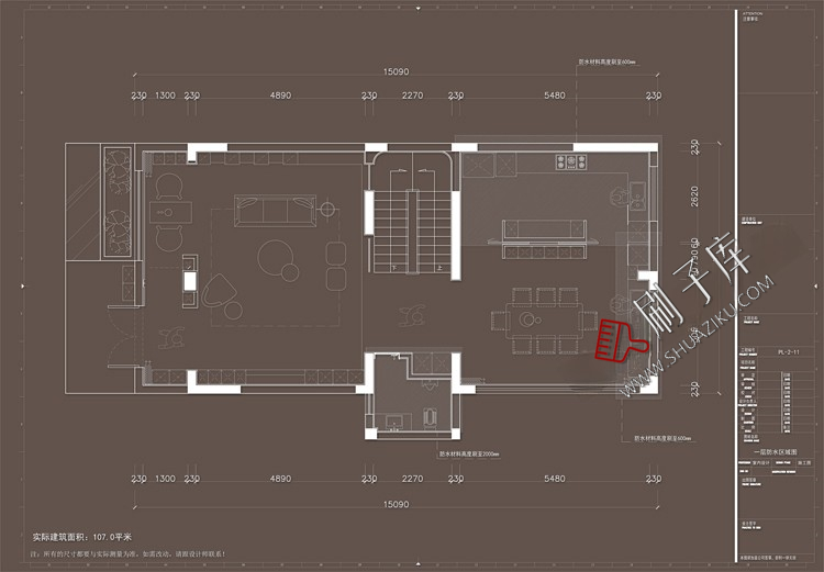 图片[21]-家装无主灯全套cad施工图纸平立面室内设计客厅卧室吊顶装修素材-刷子库
