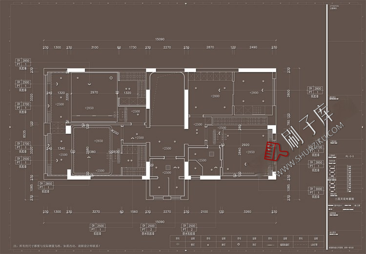 图片[26]-家装无主灯全套cad施工图纸平立面室内设计客厅卧室吊顶装修素材-刷子库